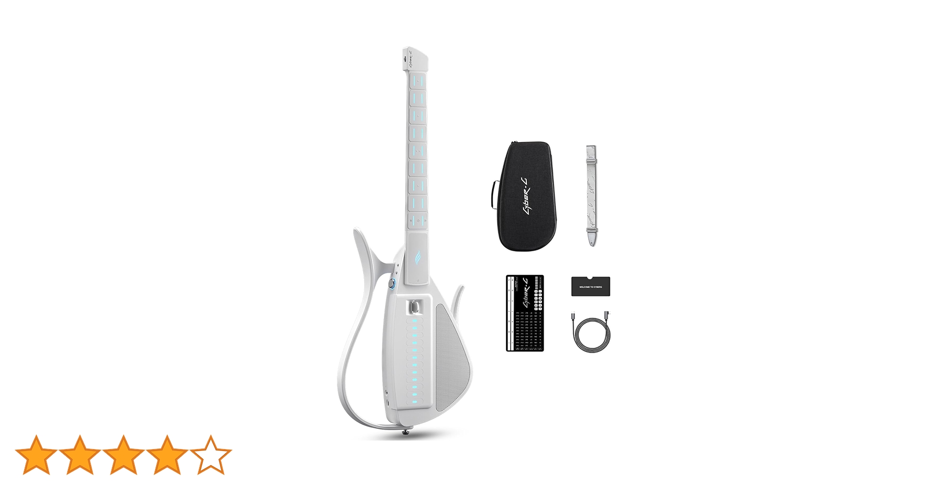 Enya エンヤ Cyber-G スマートエレキギター キーボードモデル 白 25bf_cyber_pick_white_1500.jpg